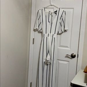 Top Stitch Romper Dress